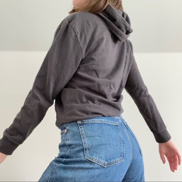 Gray and rainbow Star Wars cropped hoodie sweatshirt - Picture 3 of 4